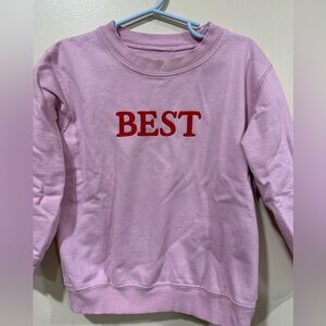 Red and Pink Sweatshirt with Bold Print